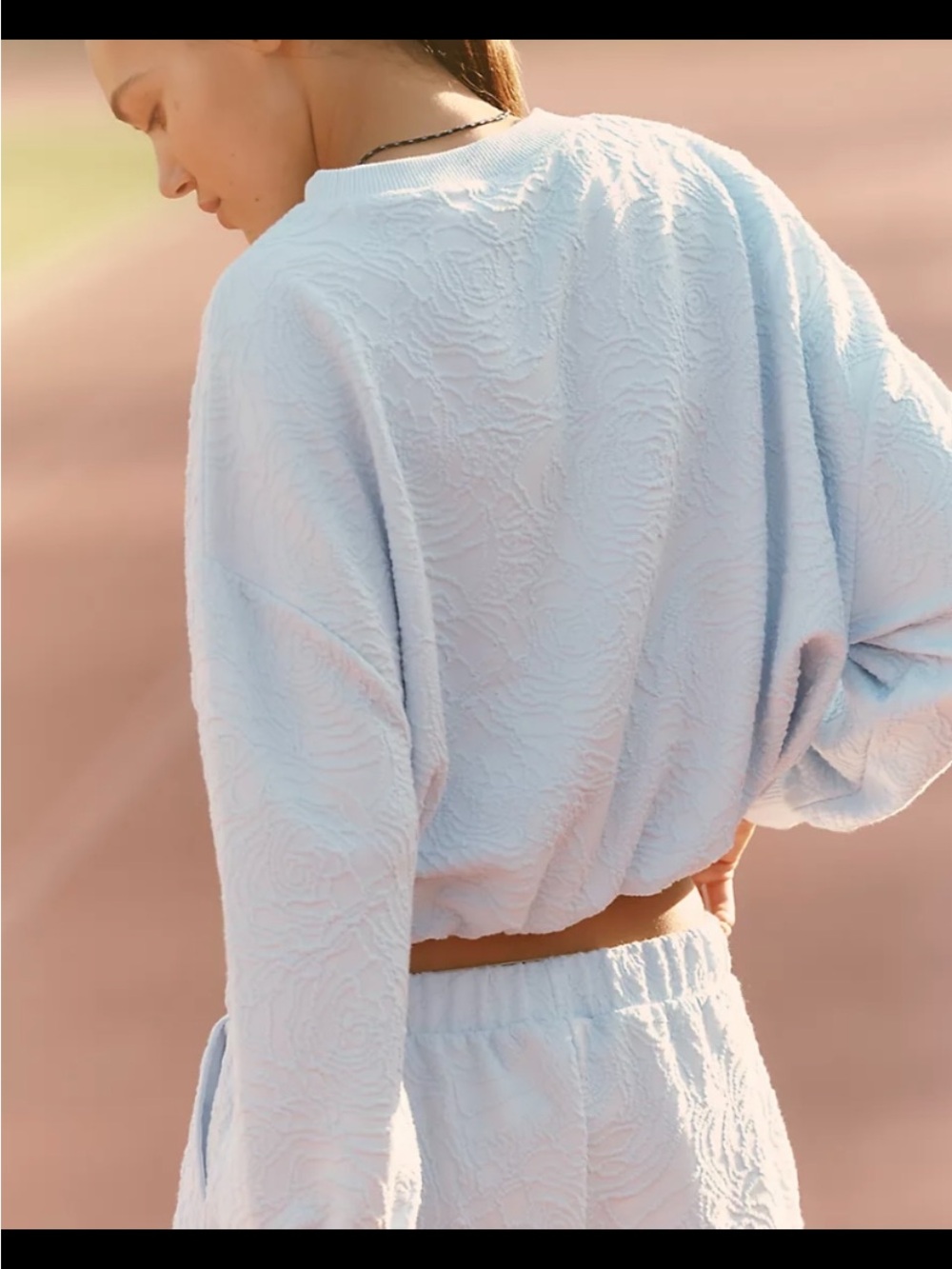 Daily Practice Textured Crewneck Sweatshirt.
